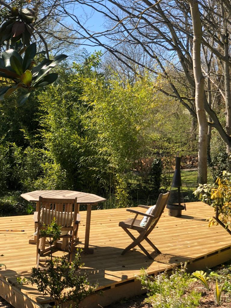 Terrasse extérieure en bois